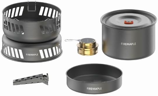 Fire Maple Versatile Outdoor Cooking Set – High-Efficiency 3KW Portable Stove with Aluminum, Stainless Steel & Copper Pots – Compact & Durable Camping Cookware Compatible with Gas Stoves