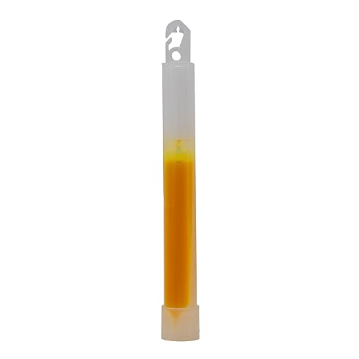 Cyalume - 9-42300 ChemLight Military Grade Chemical Light Sticks – 30 Minute Duration Light Sticks Provide Intense Light, Ideal as Emergency or Safety Lights and Much More, Standard Issue for U.S. Military Personnel – Yellow, 6” Long (Pack of 10)