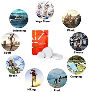 A Pack of 3 Extra-Large Compressed Camping Towels for Hiking, Sports and Beach Towels.Soft and Light-Super Absorbent-Super Compact. Suitable for Hiking,Camping,Backpacking,Gym,Yoga,Beach...