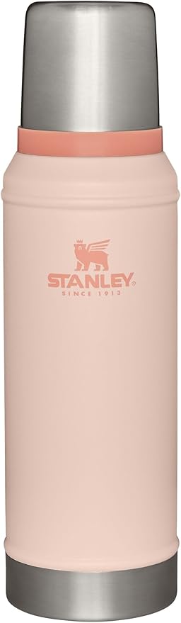Stanley Classic Legendary Vacuum Bottle 1.0 qt | Wide Mouth with Leakproof Cup Lid | Keep Drinks Hot or Cold | Packable for Travel | Insulated Stainless Steel Thermos | BPA-Free | Limestone