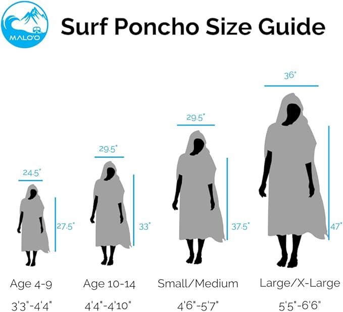 Malo'o Avo Microfiber Surf Poncho