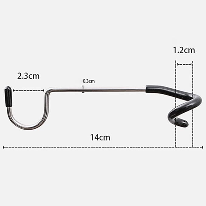 BESPORTBLE 4pcs Tent Light Camping Hanger S Shape Lamp Hanger Versatile Light Pole Hooks for Outdoor Yard Tent Travel