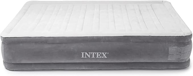 Intex Comfort Dura-Beam Airbed Internal Electric Pump Bed Height Elevated (2020 Model)