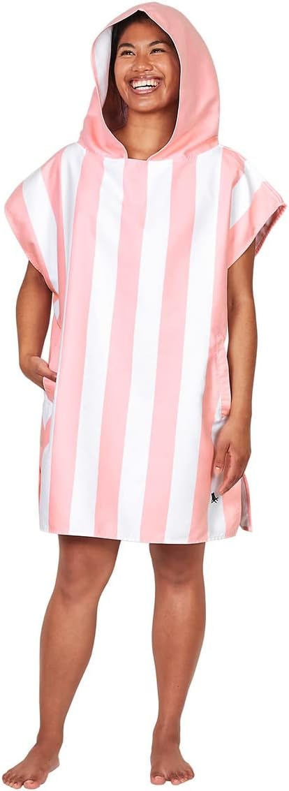 Dock & Bay Adult Poncho - Hooded Towel with Deep Pockets, Changing Robe - Quick Dry - Compact, Lightweight - Includes Bag