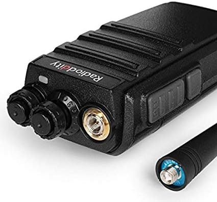 Radioddity GA-2S Long Range Walkie Talkies for Adults UHF Two Way Radio Rechargeable with Micro USB Charging + Air Acoustic Earpiece with Mic, for School Retail Business (2 Pack)