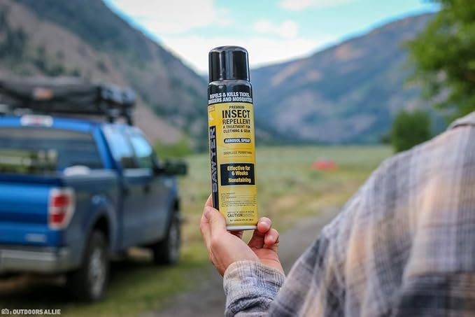 Sawyer Products SP602 Premium Permethrin Clothing Insect Repellent Aerosol Spray, 9-Ounce (Packaging may vary)
