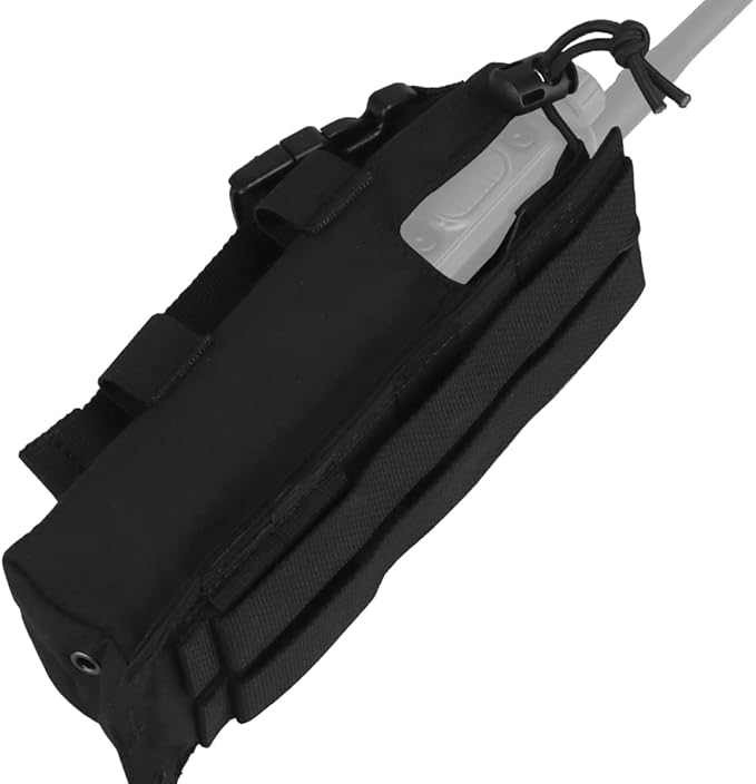 Tactical Radio Holster Duty Belt Walkie Talkie Pouch Mode of Eversion MOLLE Radio Pouch for Vest,Compatible PRC 152 148 Mainstream Military intercom Models