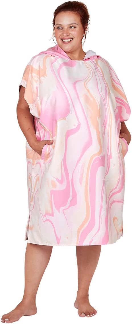 Dock & Bay Adult Poncho - Hooded Towel with Deep Pockets, Changing Robe - Quick Dry - Compact, Lightweight - Includes Bag