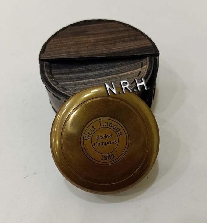 Compass | Gift for Husband | Custom Engraved Compass with Leather Case Compass for Wife | Personalized Gift for mom