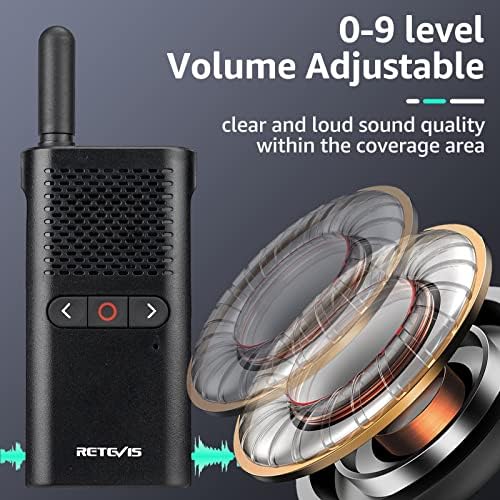 Retevis RB28B Restaurant Walkie Talkies with Earpiece,USB-C Rechargeable Walkie Talkies,1500mAh Battery, Portable VOX Hands Free Two Way Radio for Church School Retail Clinic Healthcare(10 Pack)