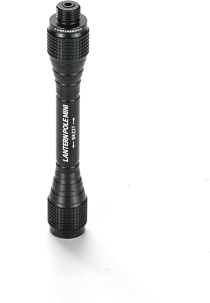 CAMPINGMOON Camping Gas Lantern Extension Pole Rod Black