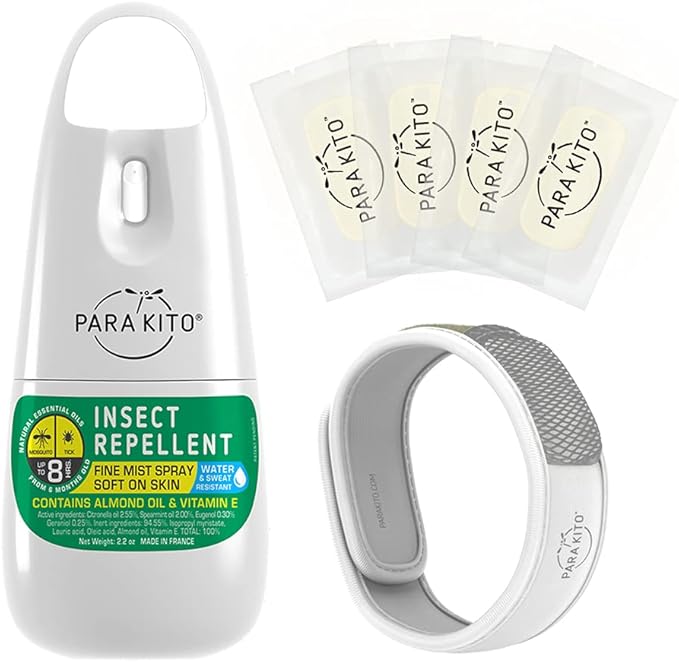 PARA'KITO Bundle | 1 Spray + 1 Wristband | Comes w/ 4 Refills