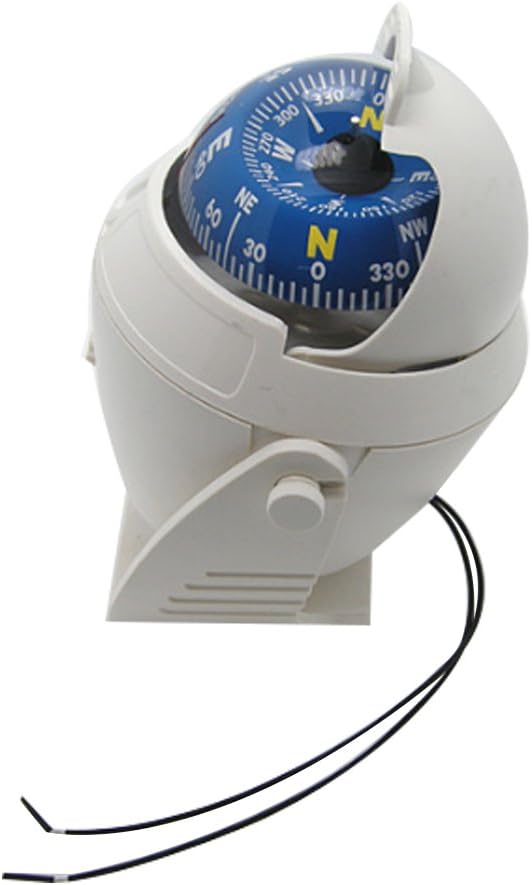 Electronic LED Light Marine Digital Compass Suitable for Car Boat and Truck Black White