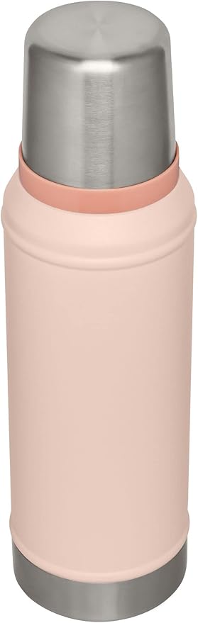 Stanley Classic Legendary Vacuum Bottle 1.0 qt | Wide Mouth with Leakproof Cup Lid | Keep Drinks Hot or Cold | Packable for Travel | Insulated Stainless Steel Thermos | BPA-Free | Limestone