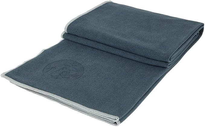 Manduka eQua Yoga Mat Towel - Quick Drying Microfiber, Lightweight, Easy for Travel, Use in Hot Yoga, Vinyasa and Power, 72 Inch (182cm)