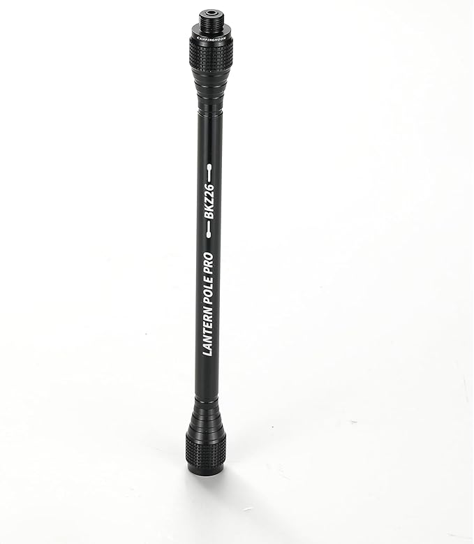 CAMPINGMOON Camping Gas Lantern Extension Pole Rod Black