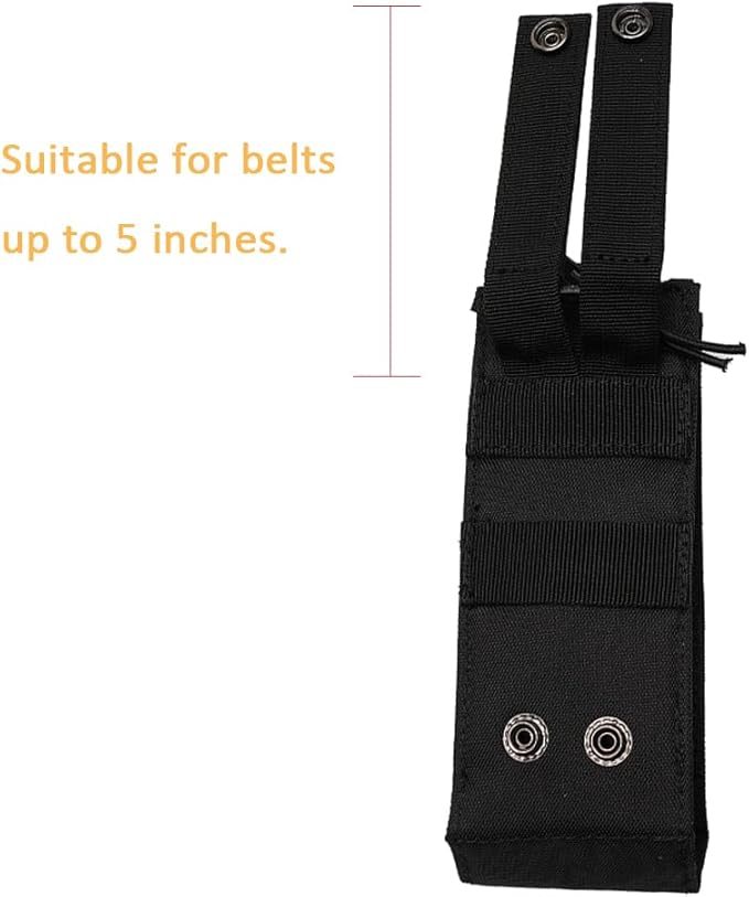 Radio Holder Duty Belt Universal Radio Case Multi-Function Radio Pouch Compatible with Motorola BaoFeng Kenwood Icom HYT Yaesu Walkie Talkie 2Pack