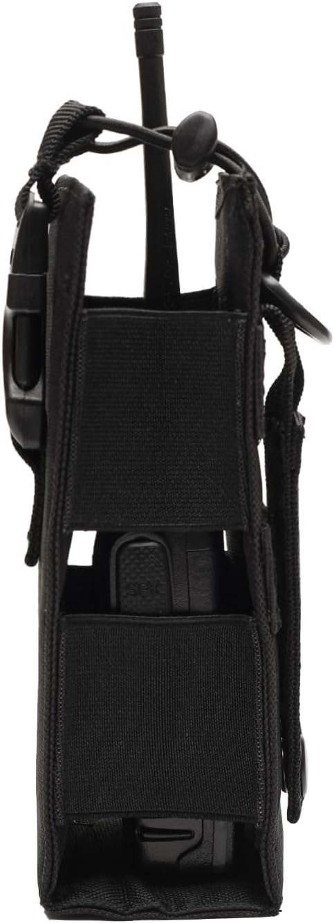 Radio Holder Duty Belt Universal Radio Case Multi-Function Radio Pouch Compatible with Motorola BaoFeng Kenwood Icom HYT Yaesu Walkie Talkie 2Pack