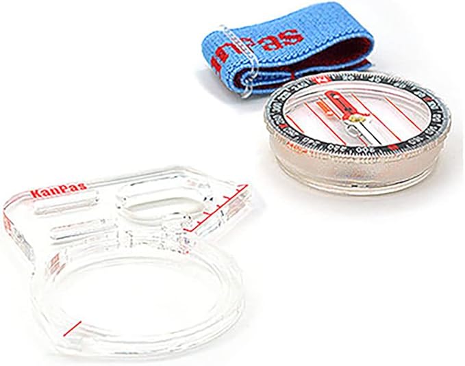 KanPas MA-40-FS Thumb Orienteering Compass: Acrylic, Shockproof & Waterproof