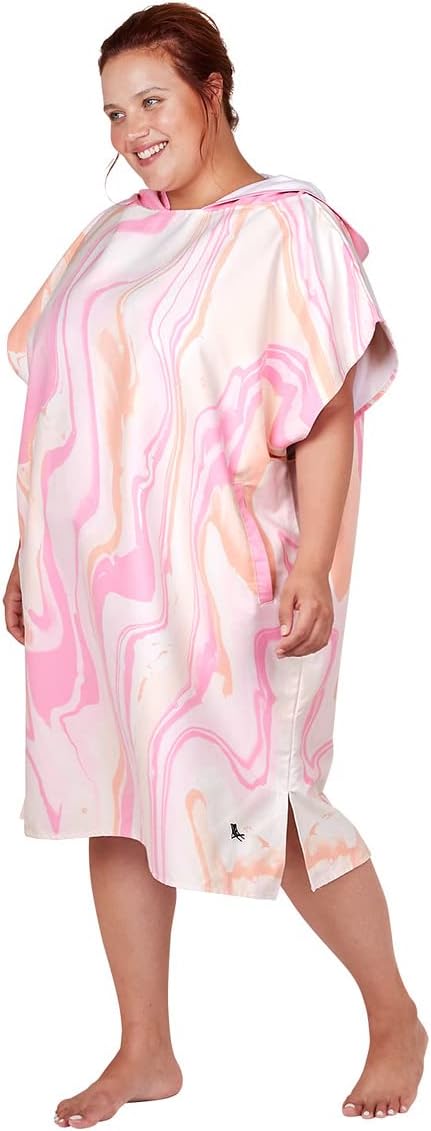 Dock & Bay Adult Poncho - Hooded Towel with Deep Pockets, Changing Robe - Quick Dry - Compact, Lightweight - Includes Bag