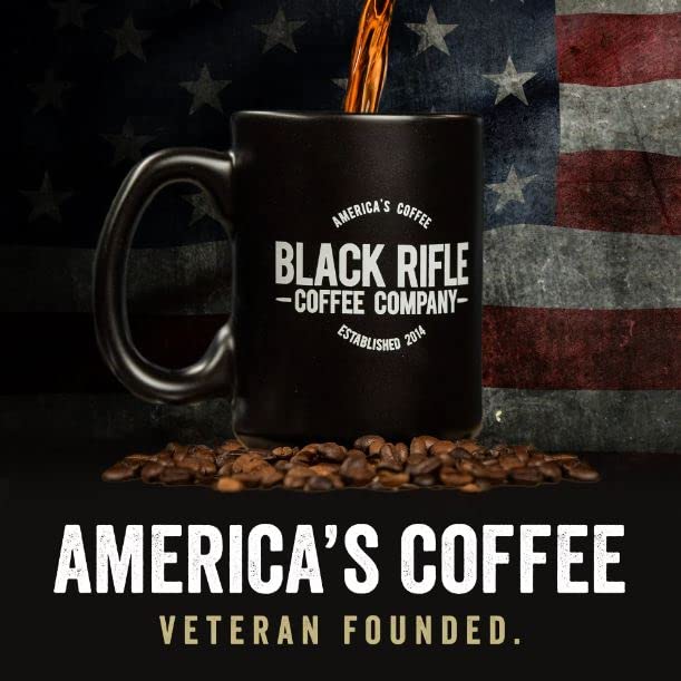 Black Rifle Coffee Company CAF, Medium Roast K Cups, 50 Single Serve Coffee Pods