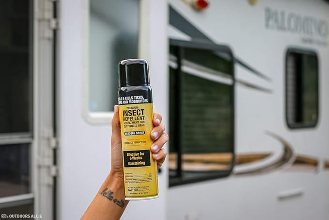 Sawyer Products SP602 Premium Permethrin Clothing Insect Repellent Aerosol Spray, 9-Ounce (Packaging may vary)