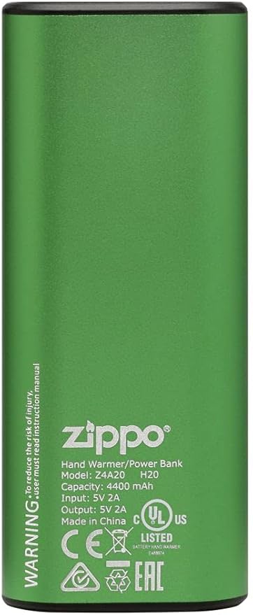 Zippo Silver HeatBank 6 Rechargeable Hand Warmer