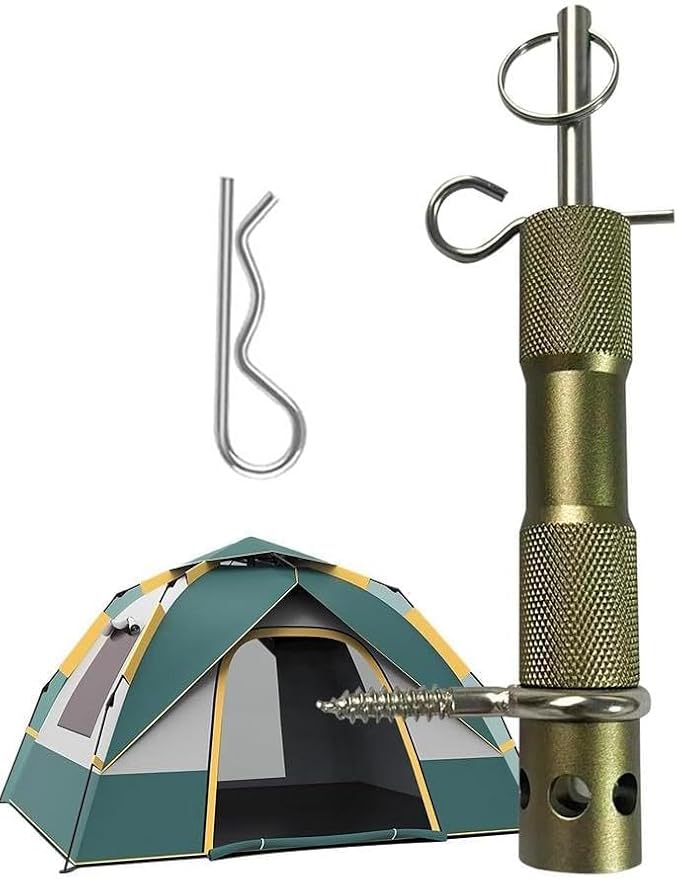 Perimeter Trip Alarm, Camping Trip Wire Alarm Device, Early Warning Security System for Camping and Property Safety, Use 209 Primers Green