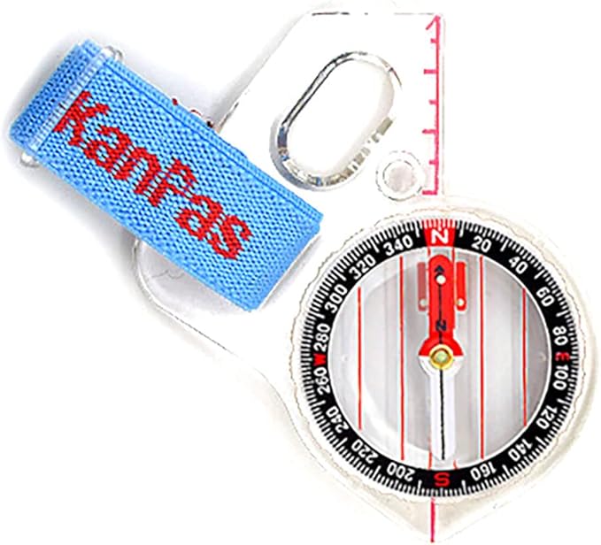 KanPas MA-40-FS Thumb Orienteering Compass: Acrylic, Shockproof & Waterproof
