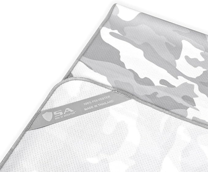 S A Cooling Performance Towel | Wet or Dry Cooling Towel for Outdoor Activities | Ghost Military Camo