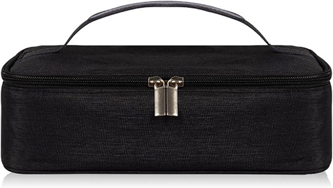 M-YOUNG Portable Thermal Insulated Cooler Bag Mini Lunch Box Small Insulated Lunch Bag for Men Women Adult Freezable Snack Bag for Work (Black)