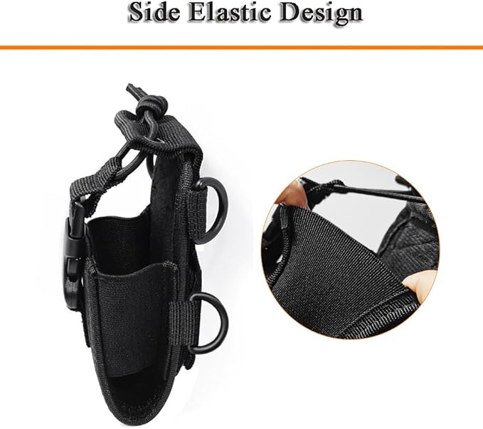 Two Way Radio Case Universal Radio Pouch Bag Holster for GPS Kenwood Yaesu Icom Motorola Baofeng UV5R UV82 TYT UV5RA HYT 888S Retevis H777 Walkie Talkie Nylon Multi-Function