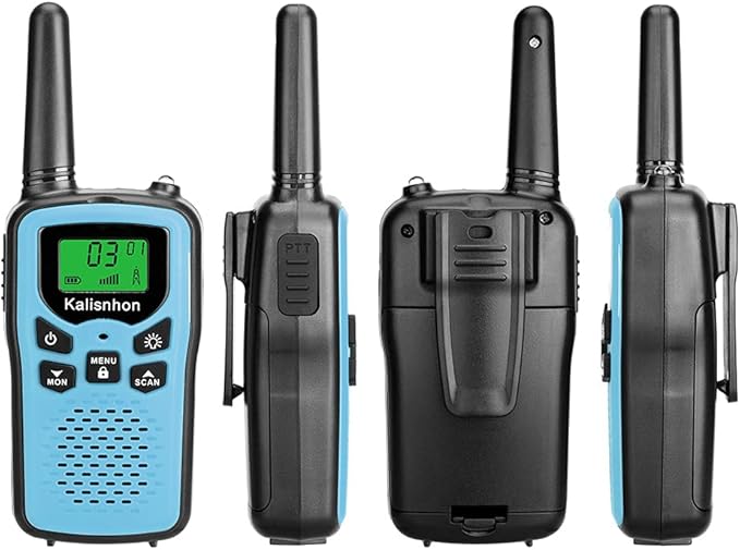 Walkie Talkies for Adults,Kalisnhon walkie talkies with 22 FRS Channels,walkie Talkie Long Range with Flashlight VOX LCD Display Two Way radios for Cycling Camping Hiking(2 Pack)