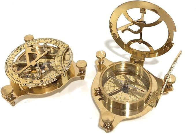 Sundial Compass Solid Brass Sun Dial
