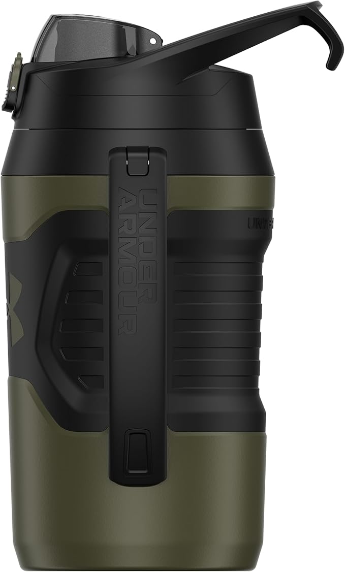 Under Armour Half Gallon Water Bottle Insulated, 64oz Insulated Water Bottle with Handle, Sports Water Jug, Fence Hook, Leak Resistant, for Baseball, Football & More