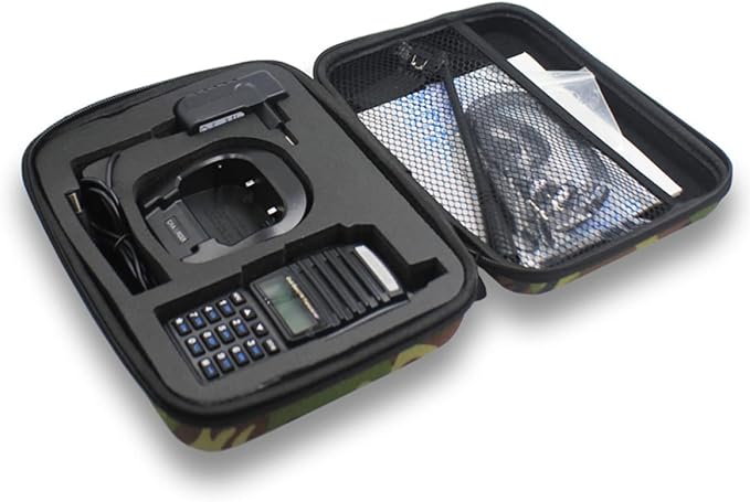 Radio Carrying Travel Case, for BAOFENG UV-82 All Series UV-82L UV-82x3, Protect Dual Band Two-Way Radio, Camouflage Walkie Talkie Carrying Handbag(Camo)