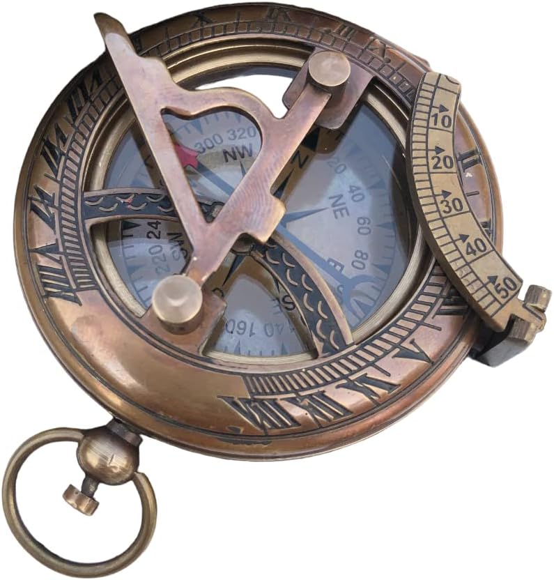 Personalized Compass, to My Boyfriend, My Best Man/Valentines Day/Anniversary/Christmas Day Gifts Customized Working Brass Compass (to My Boyfriend)
