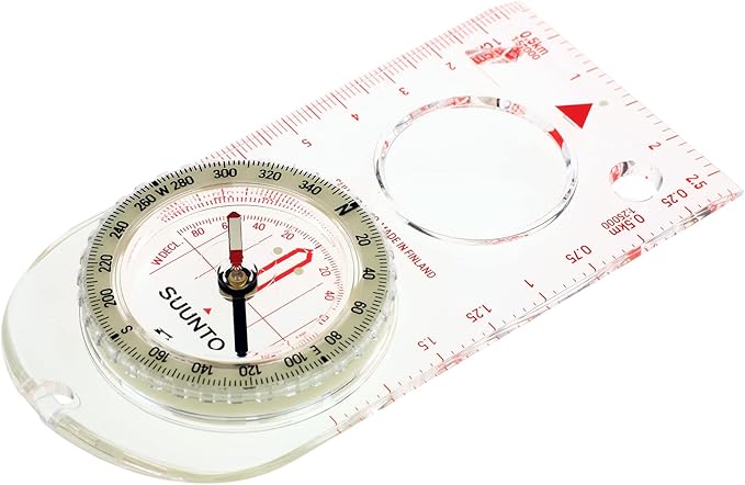 SUUNTO A-30 Compass: Compact, hiking compass with luminous markings in low light