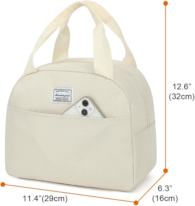 lunch bag women & men, Reusable Insulated Cooler Lunch Box Adult Water Resistant Lunch tote bag for Work Picnic Beach or Travel