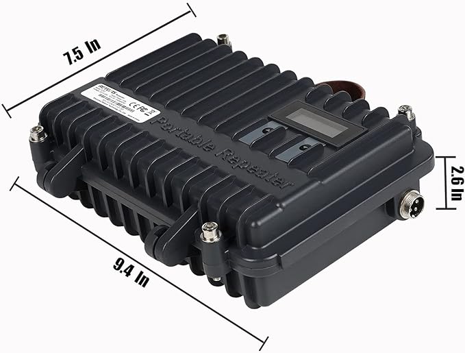 Retevis RT97 GMRS Repeater, Full Duplex Portable Radio Repeater with LCD Screen, High Power Mini Compact Repeater for Camping(1 Pack)