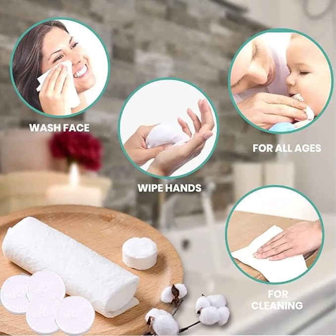 Canned Compressed Towels Portable Compressed Coin Tissue,Compressed Towel,Disposable Napkins Mini Magic Coin Tissues Portable for Camping Home Beauty Travel Sports Outdoor 100 PCS(9x10in)