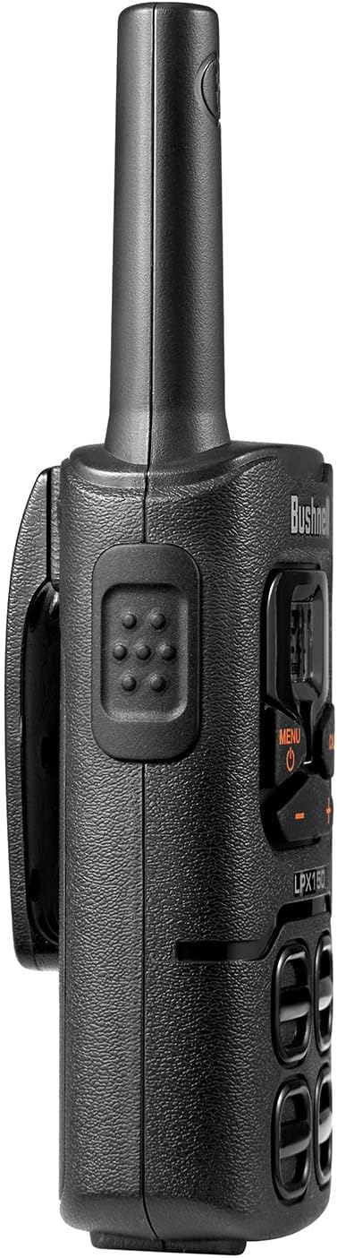 Walkie Talkies by Bushnell - LPX150 Long Range 2-Way Radio with NOAA Weather Radio - Heavy Duty Shock Resistant - 22 Channels & USB-C Charging (2 Pack)