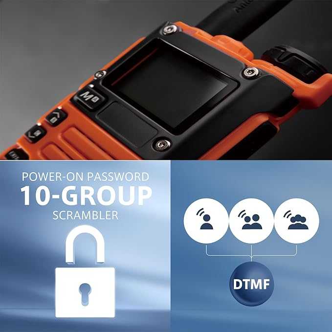 Quansheng Dual Band VHF UHF (TX&RX) Amateur Radio, FM/AM/Air Band Radio(RX), Walkie Talkie with NOAA Weather Alarm Function, VOX, Long Range Handheld Portable Radio for Hiking Camping UV-K5(8)/K6
