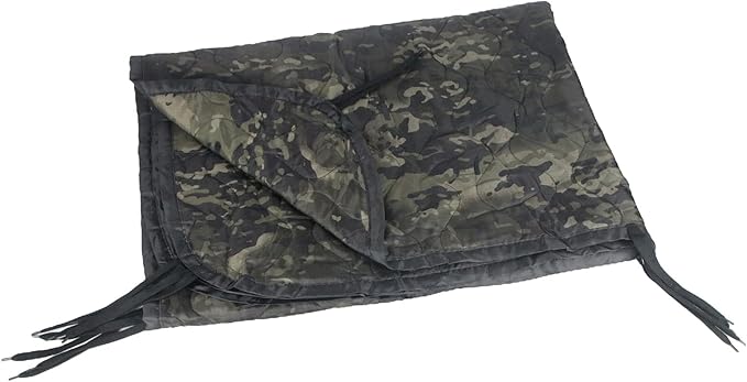 Military Woobie Blanket Thermal Insulated Poncho Liner Camping with Drawstring Carry Bag Waterproof for Outdoor Hiking