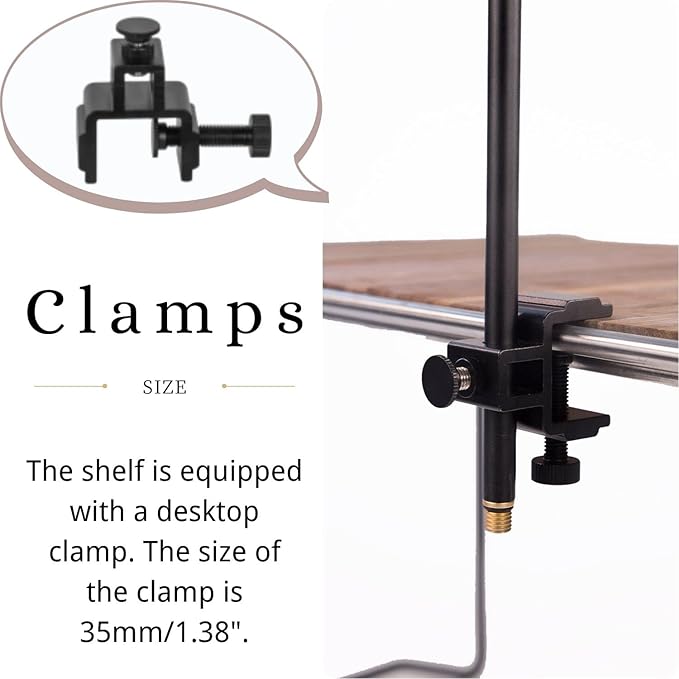 SoloWilder Camping Lamp Rack Aluminum Hanging Lantern Holder BlackBee Detachable Lightweight Stand