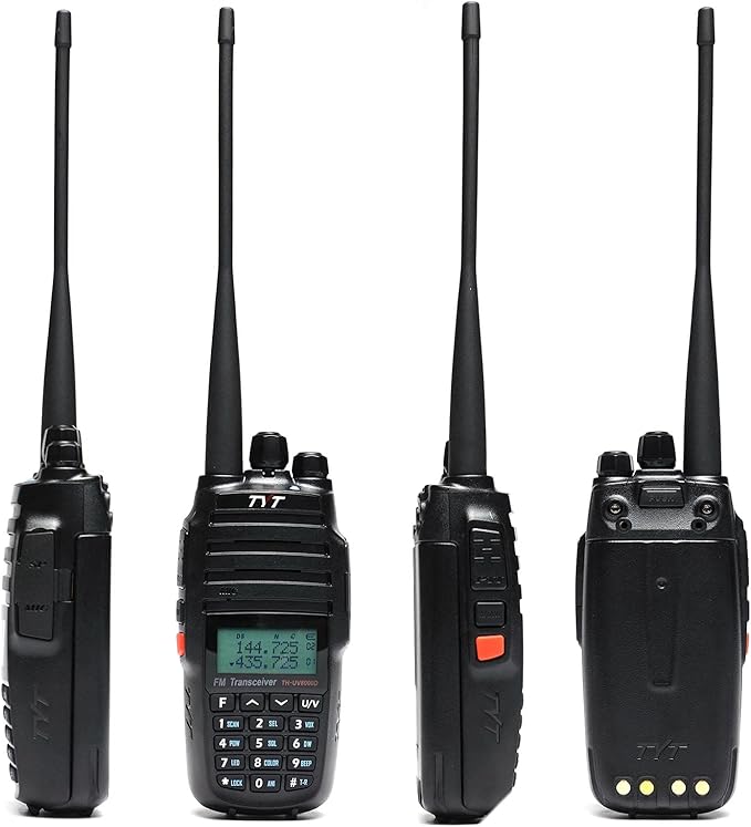 TYT UV8000D Dual Band Ham Radio Handheld 10W Long Range Radio Cross-Band Repeater Radio, 3600mAh Battery Rechargeable Two Way Radio with Charging Cradle, VOX for Camping Hiking Outdoor Support Chirp
