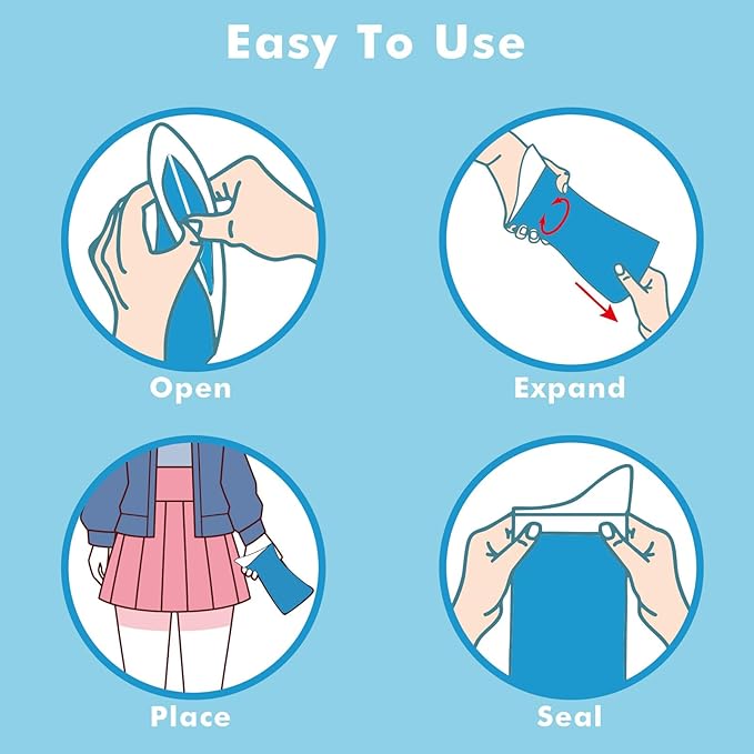 Disposable Urine Bags, 900ML Pee Bags for Women Men Emergency Use, 8/12/24 Pcs Unisex Urine Vomit Bag for Camping, Hiking, Traffic Jams, Road Trips, Pregnant, Patients