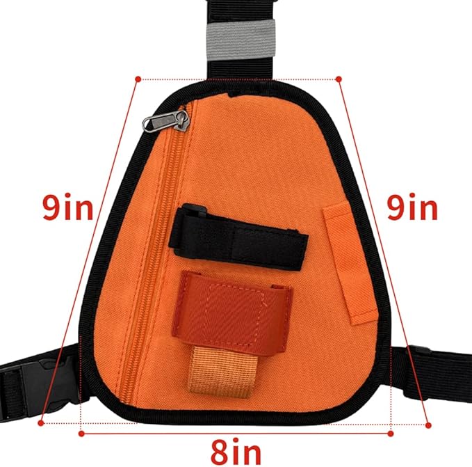 Radio Chest Harness Shoulder Radio Holster Chest Pack Adjustable Single Radio Pouch Two-Way Radio Holster for Motorola Radios and BAOFENG Walkie Talkies etc.