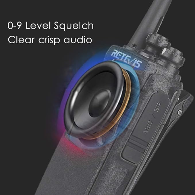 Retevis H-777S Two Way Radios Rechargeable, Walkie Talkies Long Range, 2 Way Radio, VOX Handsfree, Durable, for Worker Office Camping Hiking(4 Pack)
