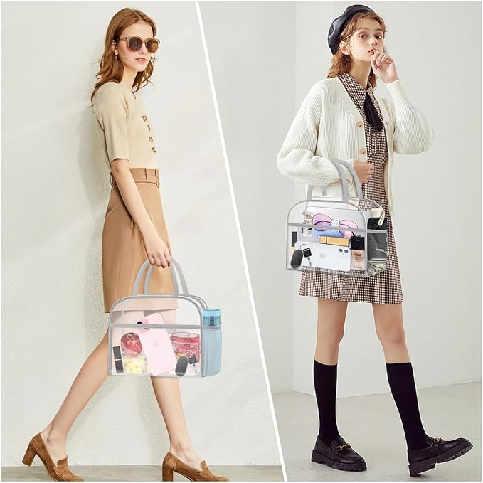 Clear Bag Stadium Approved, Lunch Bag Lunch Box for Women Men Reusable Insulated Lunch Tote Bag